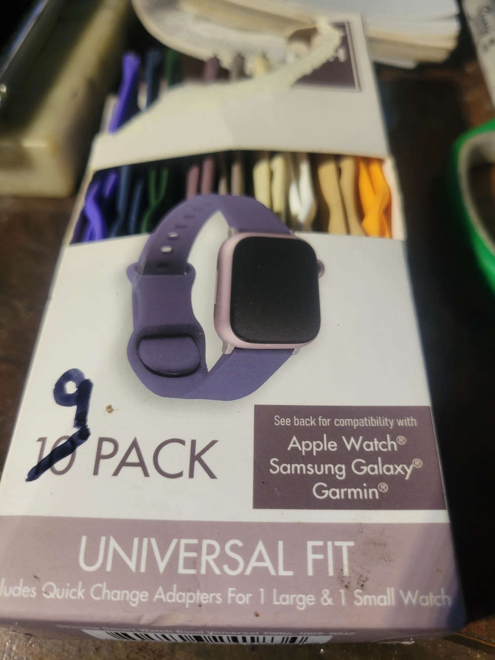 Universal Compatible Apple, Samsung, Garmin Watch Band - Universal Fit (9 Pack)